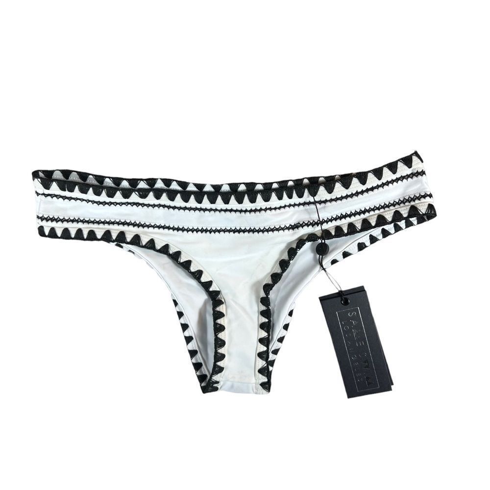Same Swim Los Angeles The Everything Bikini Bottom in White and Black